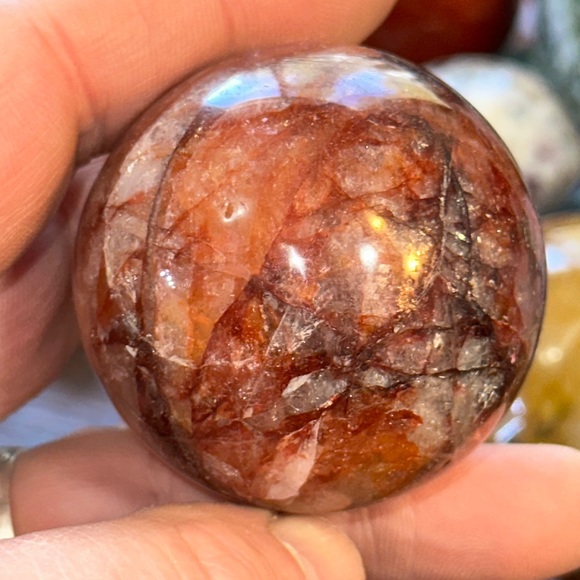 🎄SALE🎄Fire Quartz Crystal Sphere! - Picture 3 of 7